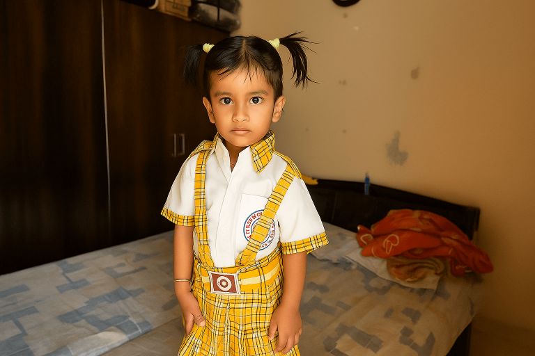 Child in School Uniform